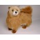 Foxy Pomeranian Dog Stuffed Plush Animal Display Prop