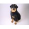 Indo Rottweiler Dog Stuffed Plush Realistic Lifelike Lifesize Animal Display Prop