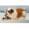 Nanna with Pup 55" Saint Bernard Dog Stuffed Plush Animal Display Prop