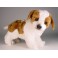 Schotzie Saint Bernard Dog Stuffed Plush Animal Display Prop