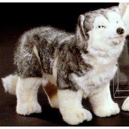 life size husky stuffed animal