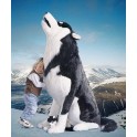 Blizzard Husky Dog Stuffed Plush Animal Display Prop