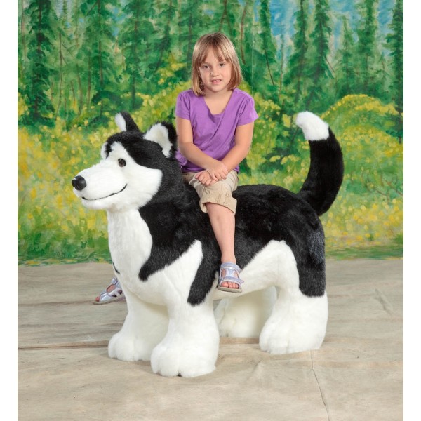 stuffed animal husky dog