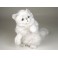 Snowbell Chinchilla Silver White Persian Cat Stuffed Plush Display Prop