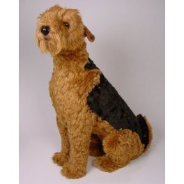 stuffed airedale terrier