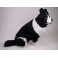 Old Hemp Border Collie Dog Stuffed Plush Animal Display Prop
